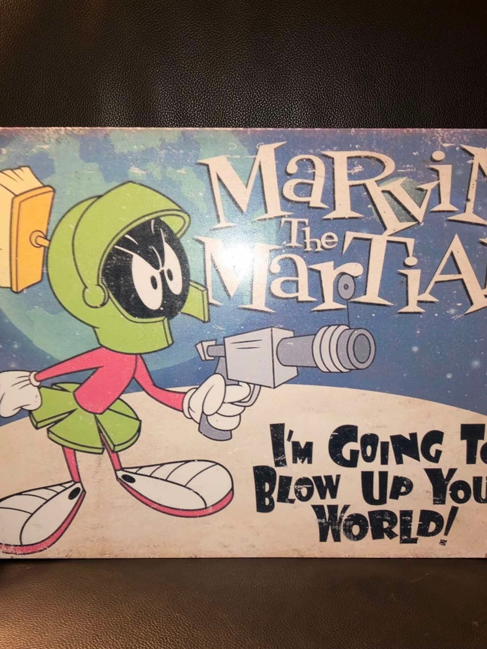 Marvin the Martian Looney Tunes Metal Sign Vintage/Retro